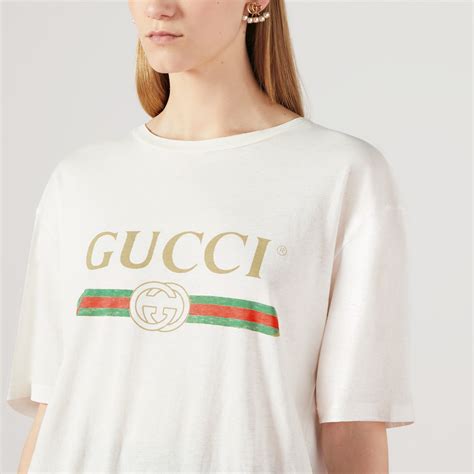 gucci logo tshirt white|t shirt Gucci original.